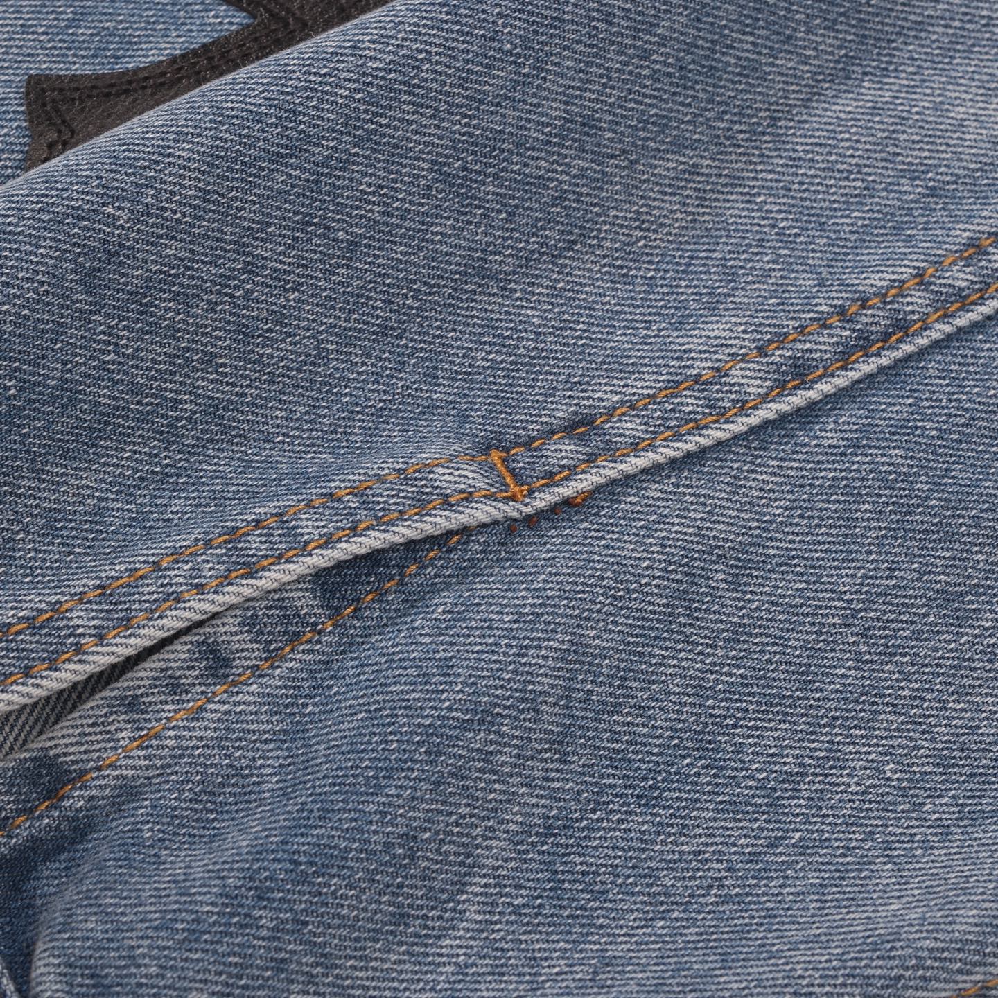 크롬하츠 패치워크 데님 재킷 - 빈티지 블루 고딕 스트리트 재킷 0789