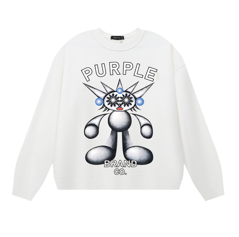 퍼플 남성용 긴팔 티셔츠 스웨트셔츠 1157 