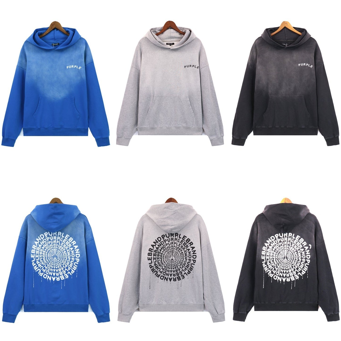 퍼플 뉴 후드티 5962 