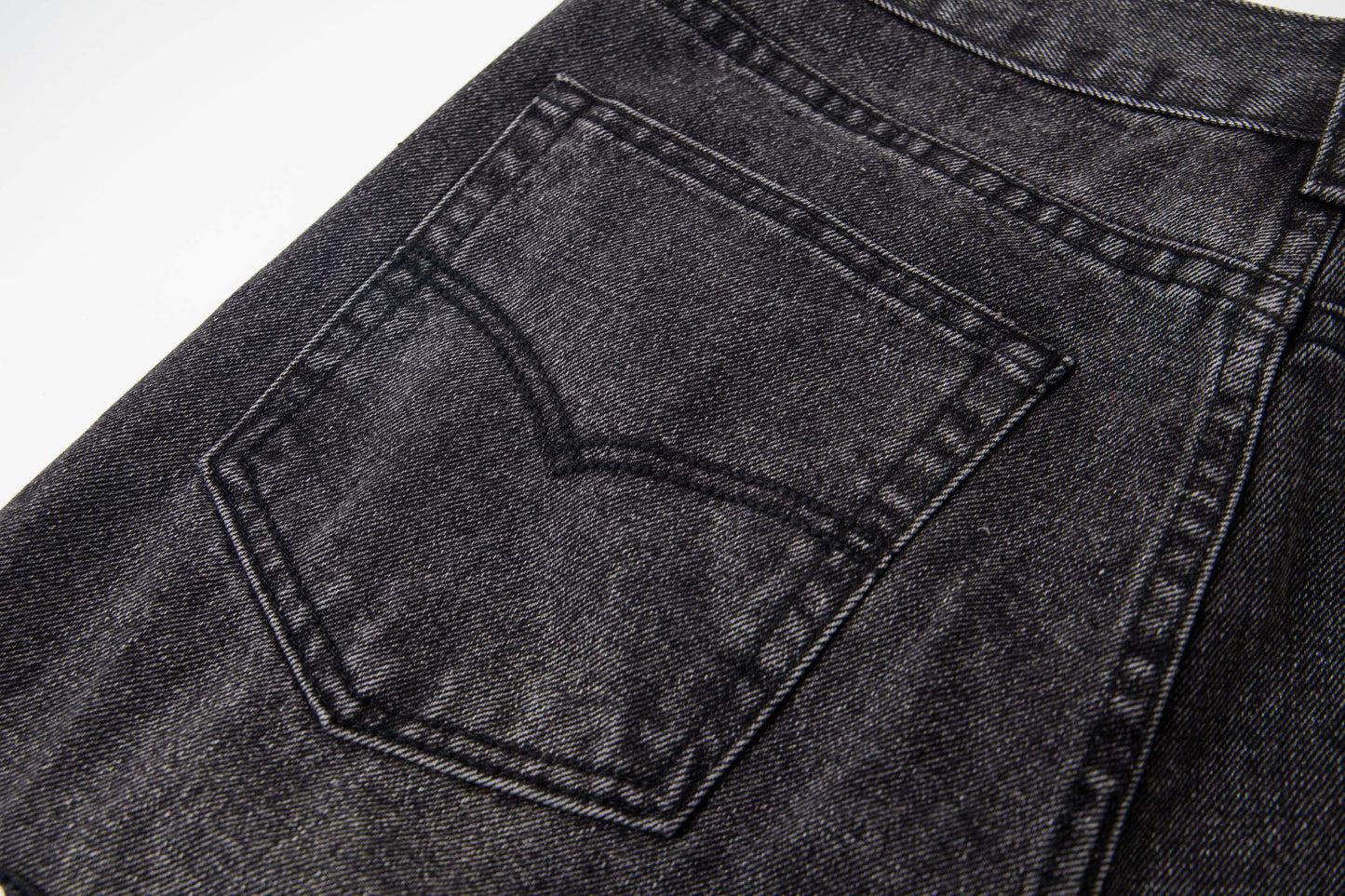 Chrome Hearts マルチクロスパッチ デニムジーンズ - グレー ゴシック ストリートパンツ 1111 