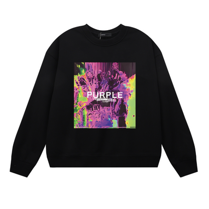 퍼플 남성용 긴팔 티셔츠 스웨트셔츠 1121 