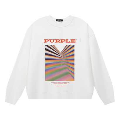 퍼플 남성용 긴팔 티셔츠 스웨트셔츠 1127 