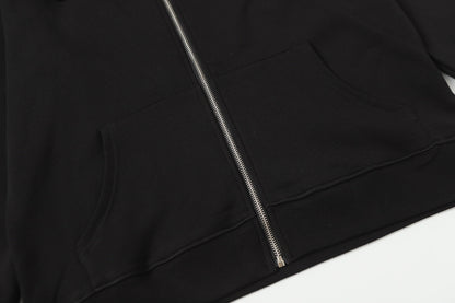 Chrome Hearts ラインストーン ホースシュー パーカー - ブラック ゴシック ストリートウェア スウェットシャツ 2601 