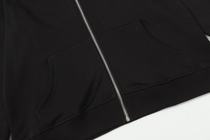 Chrome Hearts カラフルラインストーン パーカー - ブラック ゴシック ストリート スウェットシャツ 2608 