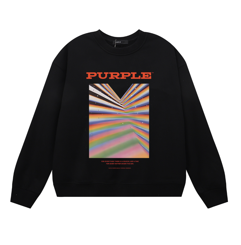 퍼플 남성용 긴팔 티셔츠 스웨트셔츠 1127 