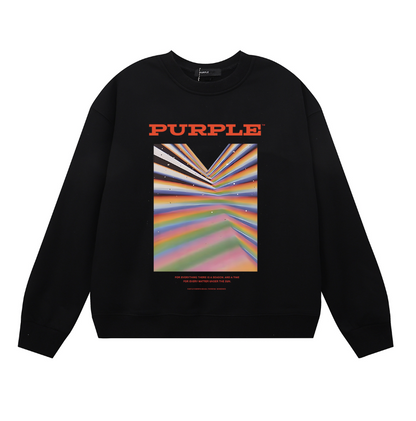 퍼플 남성용 긴팔 티셔츠 스웨트셔츠 1127 