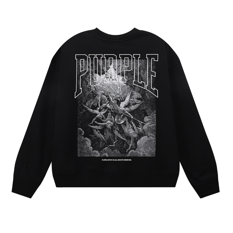 퍼플 남성용 긴팔 티셔츠 스웨트셔츠 1152 
