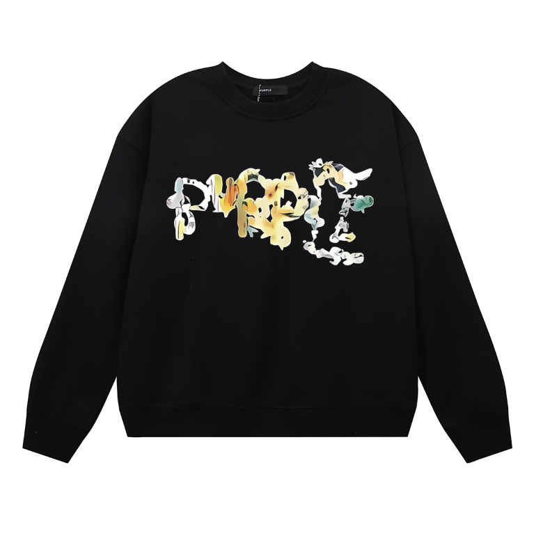 퍼플 남성용 긴팔 티셔츠 스웨트셔츠 1136 