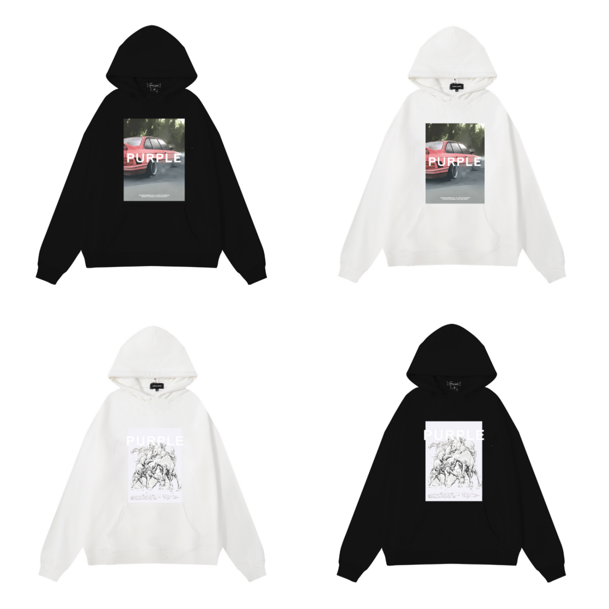 퍼플 뉴 후디 985 