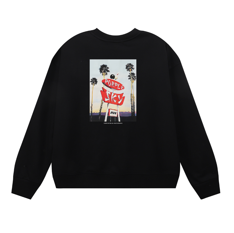 퍼플 남성용 긴팔 티셔츠 스웨트셔츠 1150 