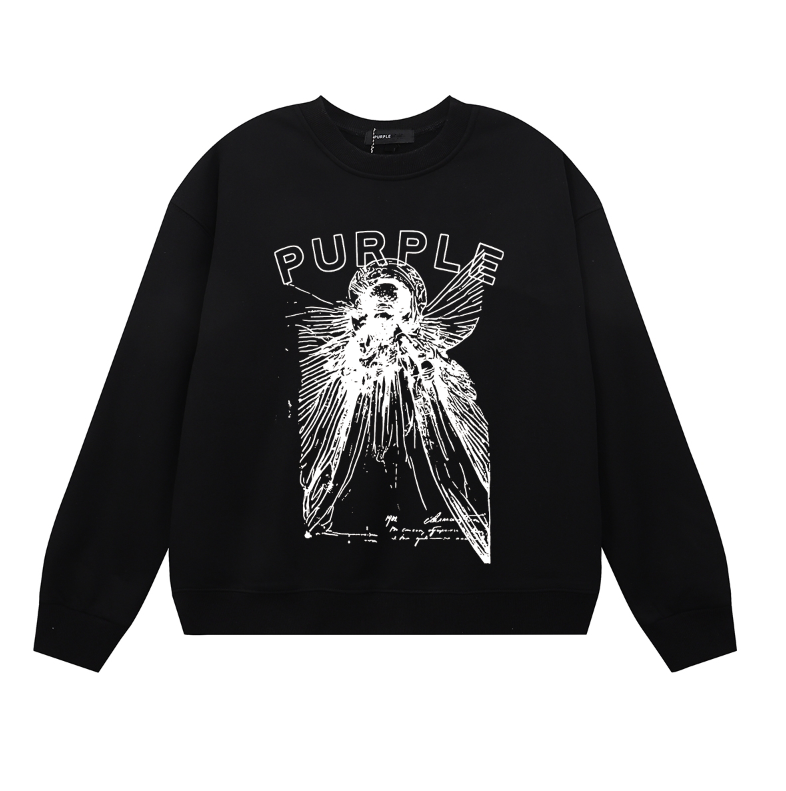 퍼플 남성용 긴팔 티셔츠 스웨트셔츠 1134 