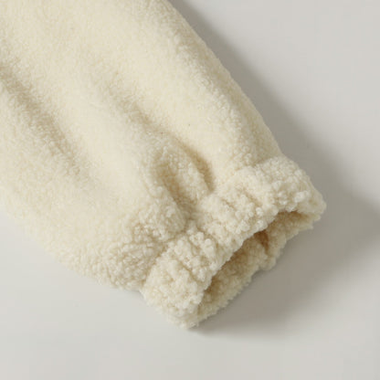 크롬하츠 호스슈 자수 셰르파 재킷 - 블랙 크림 고딕 코트 825 