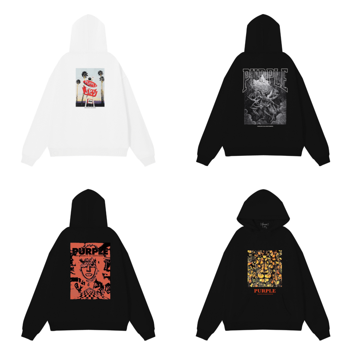 퍼플 뉴 후디 998 