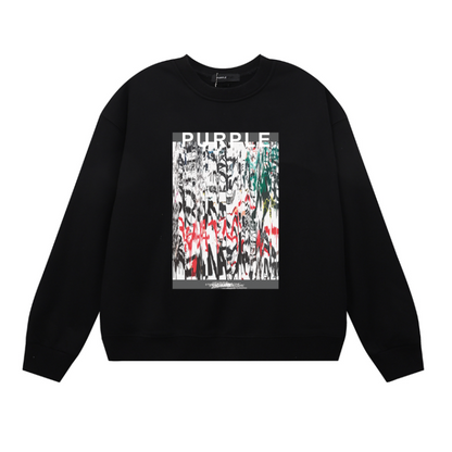 퍼플 남성용 긴팔 티셔츠 스웨트셔츠 1119 