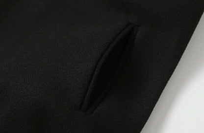 크롬하츠 블랙 화이트 스트리트 스타일 야구 코트 0002 