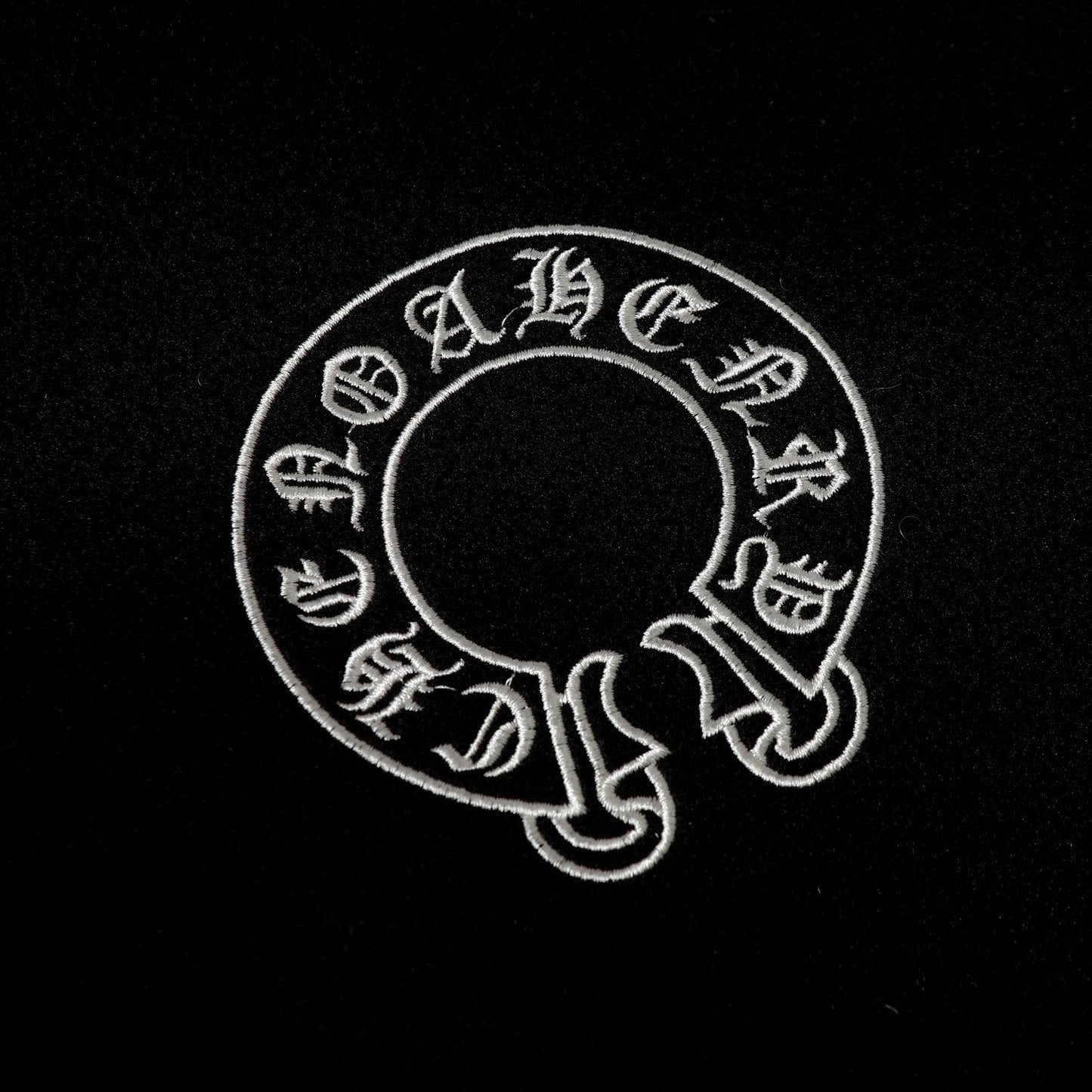 크롬하츠 레이어드 크로스 바시티 재킷 - 블랙 화이트 스트리트 스타일 아우터웨어 2208 