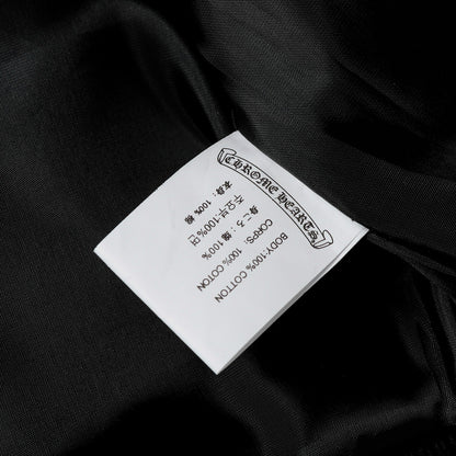 크롬하츠 레이어드 크로스 바시티 재킷 - 블랙 화이트 스트리트 스타일 아우터웨어 2208 