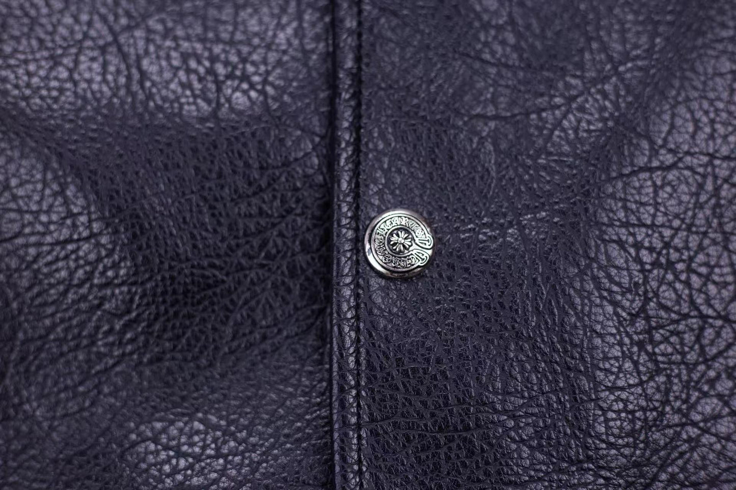 크롬하츠 자수 슬리브 바시티 재킷 - 블랙 스트리트웨어 코트 5577 