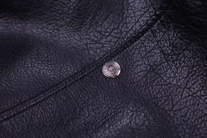 크롬하츠 자수 슬리브 바시티 재킷 - 블랙 스트리트웨어 코트 5577 