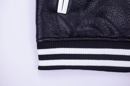 크롬하츠 자수 슬리브 바시티 재킷 - 블랙 스트리트웨어 코트 5577 