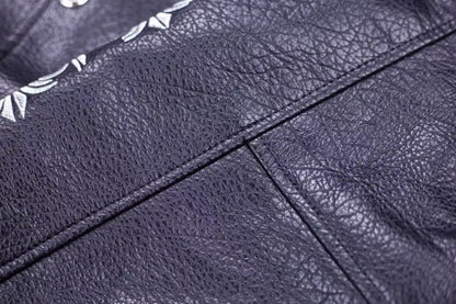 크롬하츠 플뢰르 드 리스 패치 바시티 재킷 - 그레이 타이다이 아우터웨어 A5588