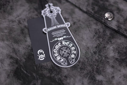 크롬하츠 플뢰르 드 리스 패치 바시티 재킷 - 그레이 타이다이 아우터웨어 A5588