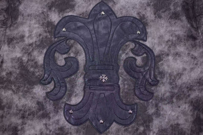 크롬하츠 플뢰르 드 리스 패치 바시티 재킷 - 그레이 타이다이 아우터웨어 A5588