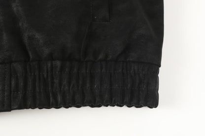 크롬하츠 호스슈 크로스 재킷 - 블랙 스트리트 자수 코트 8800 