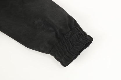 크롬하츠 호스슈 크로스 재킷 - 블랙 스트리트 자수 코트 8800 