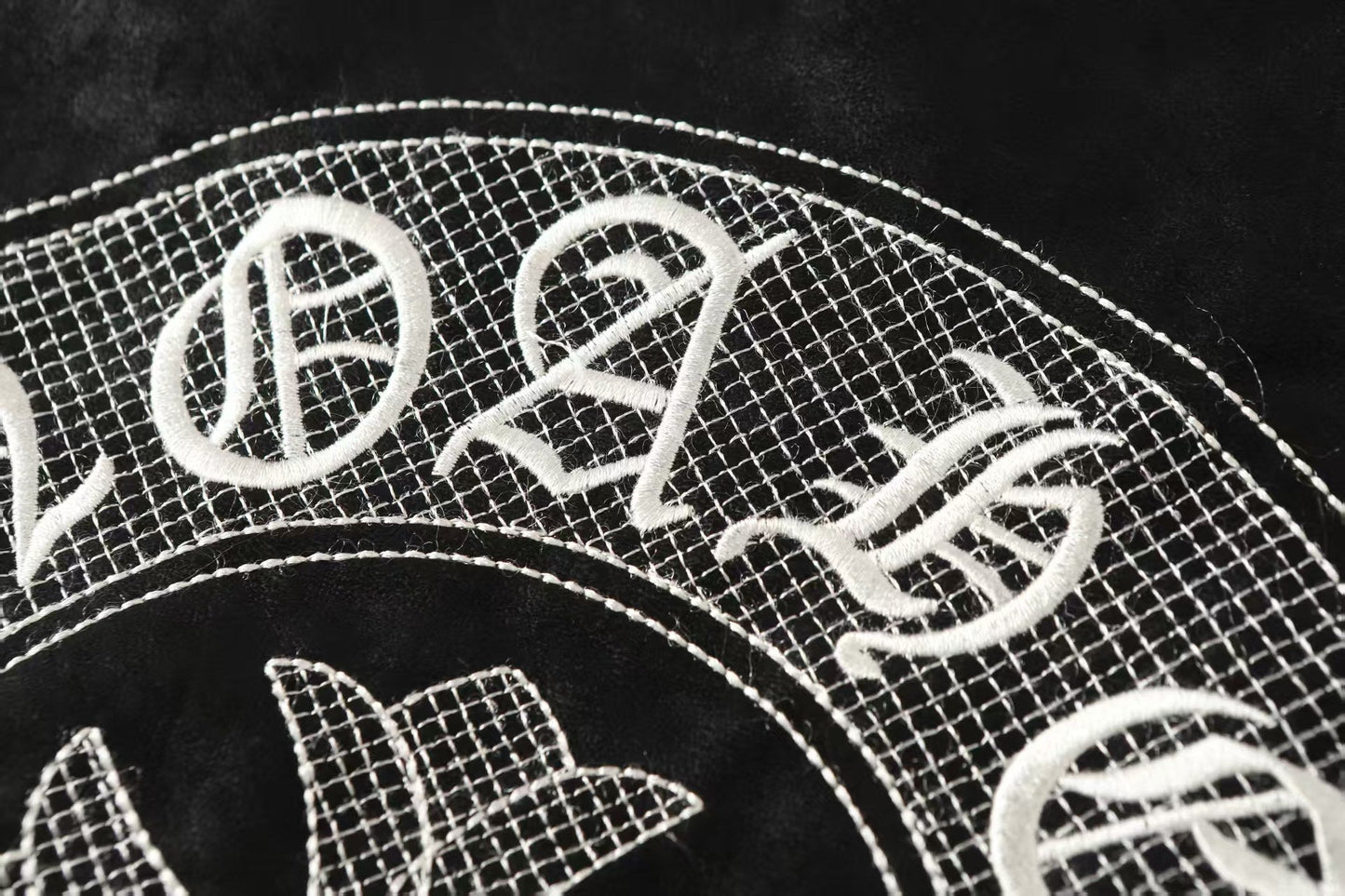 크롬하츠 호스슈 크로스 재킷 - 블랙 스트리트 자수 코트 8800 