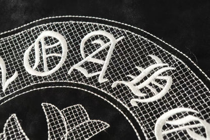 크롬하츠 호스슈 크로스 재킷 - 블랙 스트리트 자수 코트 8800 