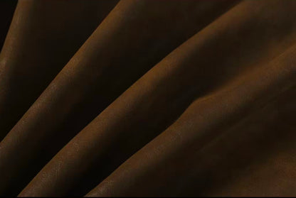 Chrome Hearts クロスパッチ スエードジャケット - ブラウン ゴシック ストリートウェア アウターウェア 8833 