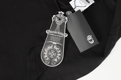 Chrome Hearts ロゴフラッグ ロングスリーブTシャツ - ブラック ホワイト ゴシック ストリート Tシャツ K2126 