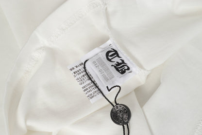 Chrome Hearts ロゴフラッグ ロングスリーブTシャツ - ブラック ホワイト ゴシック ストリート Tシャツ K2126 