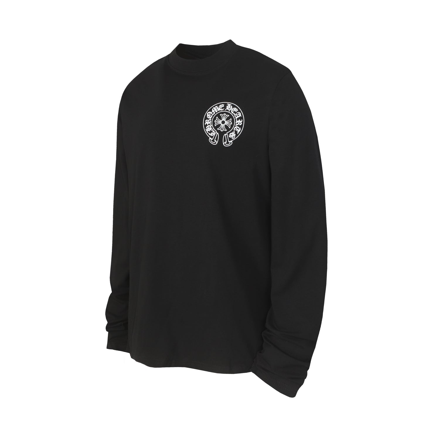 Chrome Hearts ロゴフラッグ ロングスリーブTシャツ - ブラック ホワイト ゴシック ストリート Tシャツ K2126 