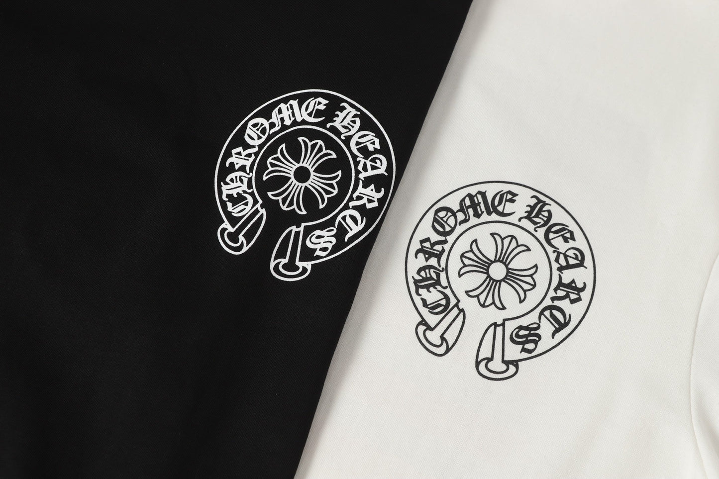 Chrome Hearts ロゴフラッグ ロングスリーブTシャツ - ブラック ホワイト ゴシック ストリート Tシャツ K2126 