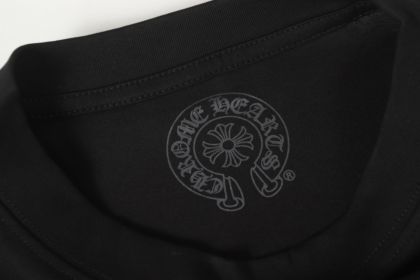 Chrome Hearts ロゴフラッグ ロングスリーブTシャツ - ブラック ホワイト ゴシック ストリート Tシャツ K2126 