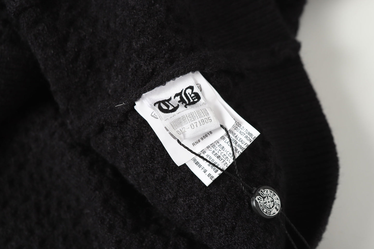 Chrome Hearts ゴシッククロス ニットカーディガン - ブラックグレー ストリートウェア ジャケット 904 