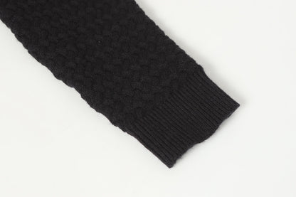 Chrome Hearts ゴシッククロス ニットカーディガン - ブラックグレー ストリートウェア ジャケット 904 