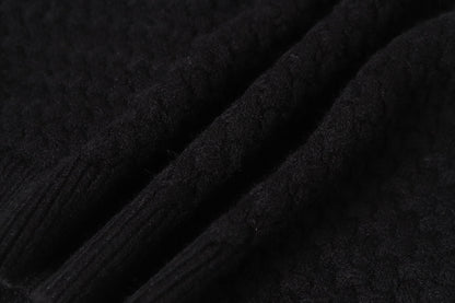 Chrome Hearts ゴシッククロス ニットカーディガン - ブラックグレー ストリートウェア ジャケット 904 