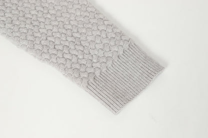 Chrome Hearts ゴシッククロス ニットカーディガン - ブラックグレー ストリートウェア ジャケット 904 