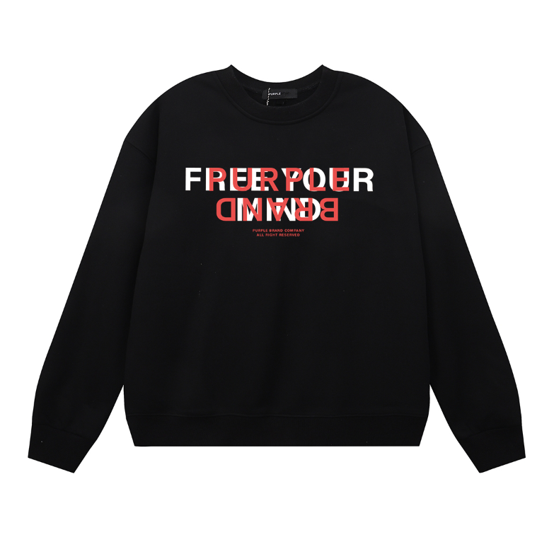 퍼플 남성용 긴팔 티셔츠 스웨트셔츠 1132 