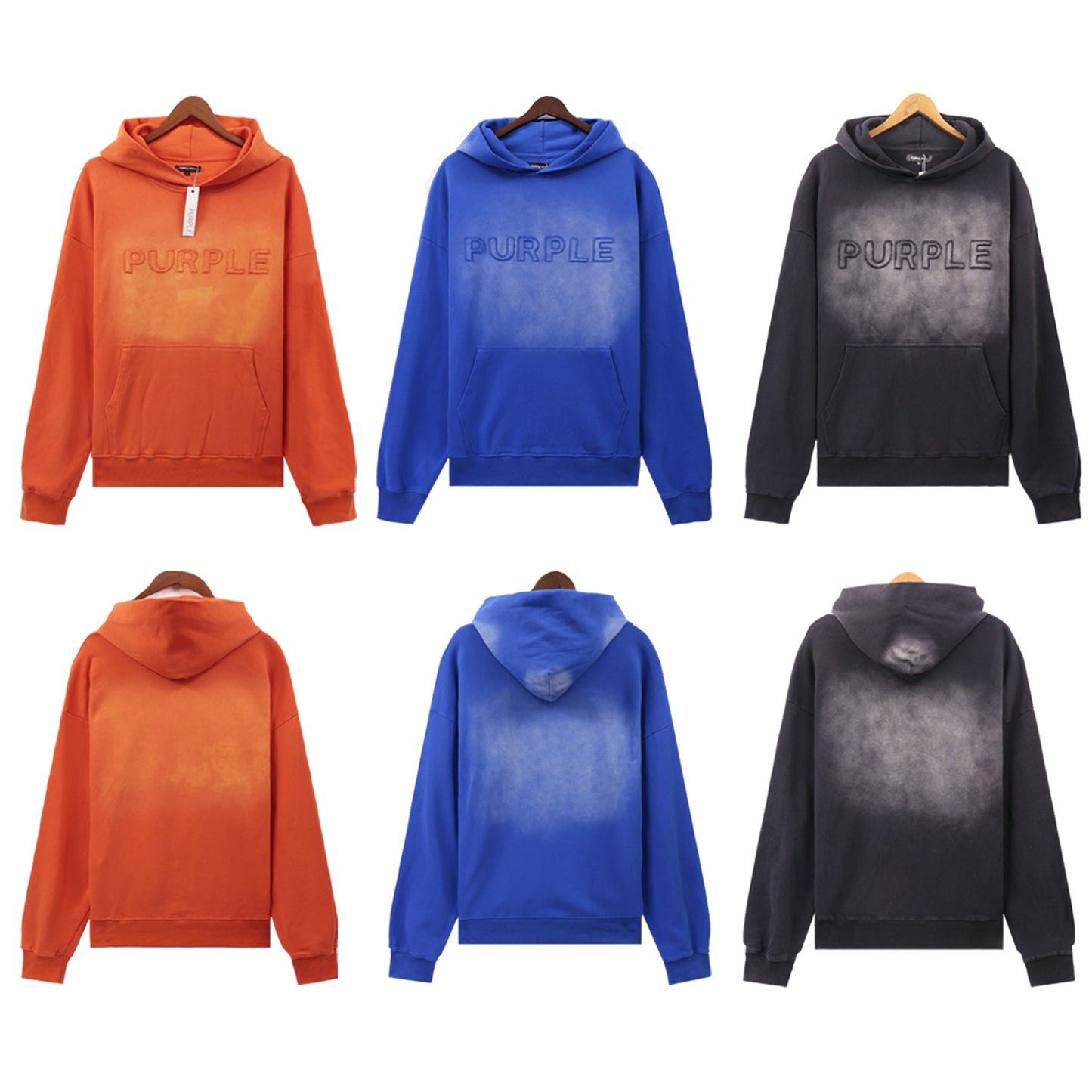 퍼플 뉴 후드티 5967 