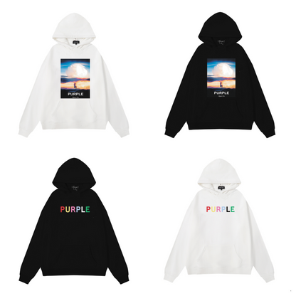 퍼플 뉴 후드티 983 
