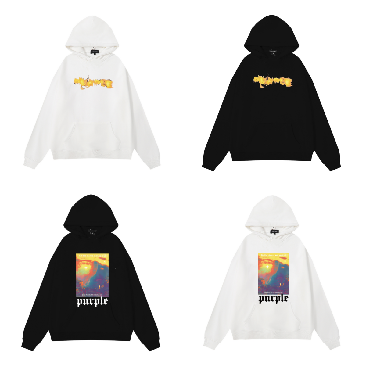 퍼플 뉴 후디 991 