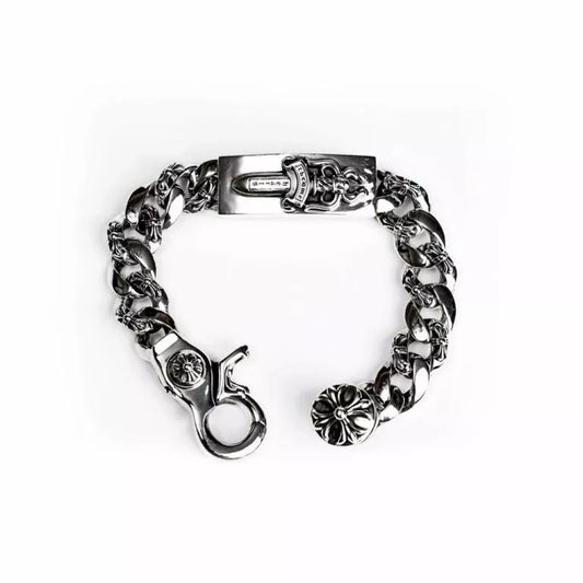 Chrome Hearts ダガーID ファンシーリンククリップブレスレット -6
