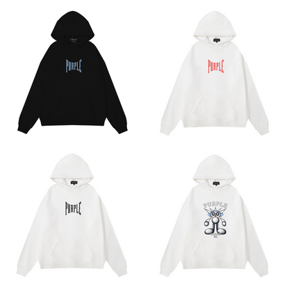 퍼플 뉴 후드티 1000 