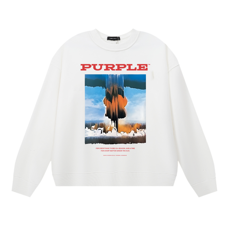 퍼플 남성용 긴팔 티셔츠 스웨트셔츠 1149 