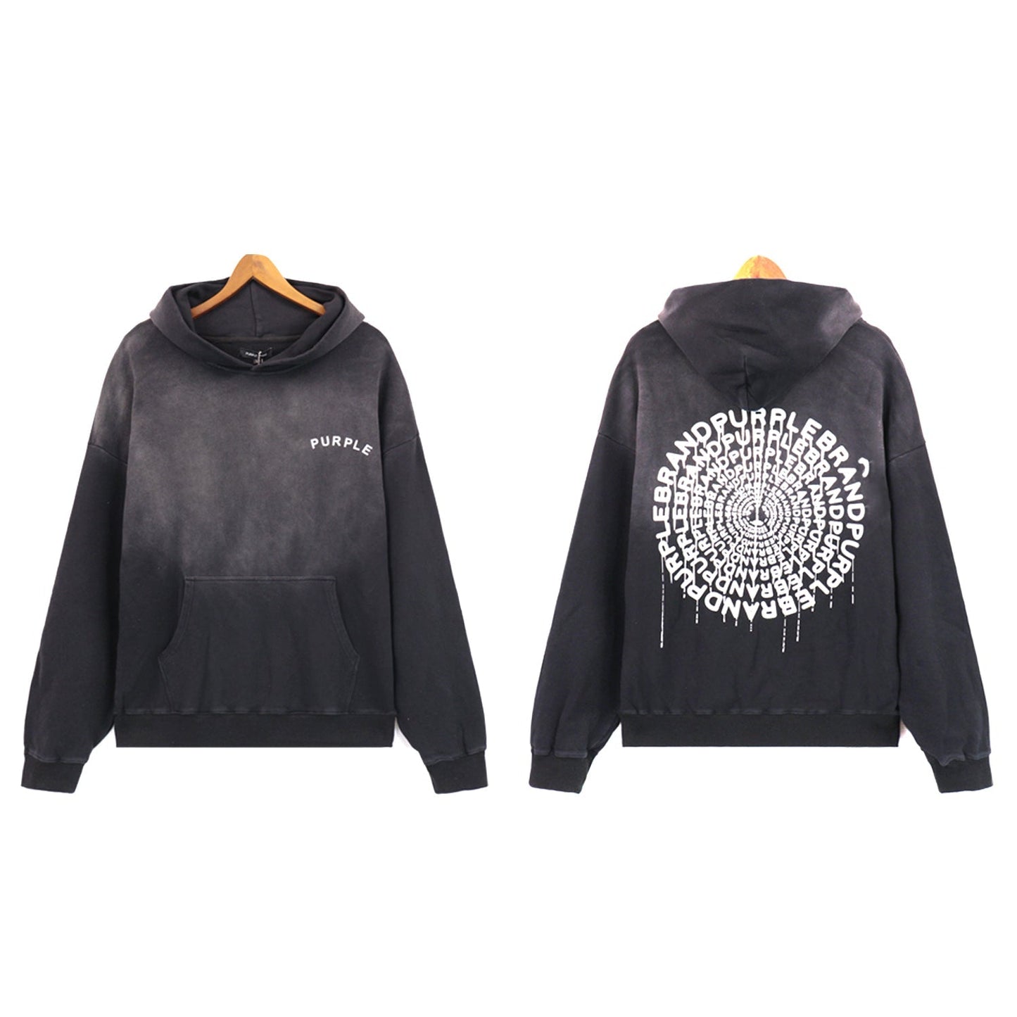 퍼플 뉴 후드티 5962 