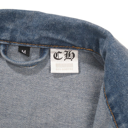 크롬하츠 패치워크 데님 재킷 - 빈티지 블루 고딕 스트리트 재킷 0789 